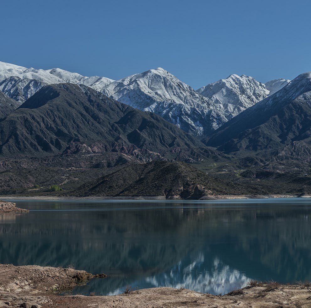 Cordillera de los Andes desde Potrerillos, Mendoza